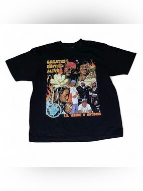 Vintage Lil Wayne x Hot Boys “Greatest Rapper Alive” Double Sided Rap Tee